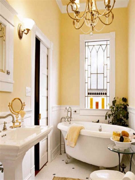 yellow wall decor for bathroom|More.